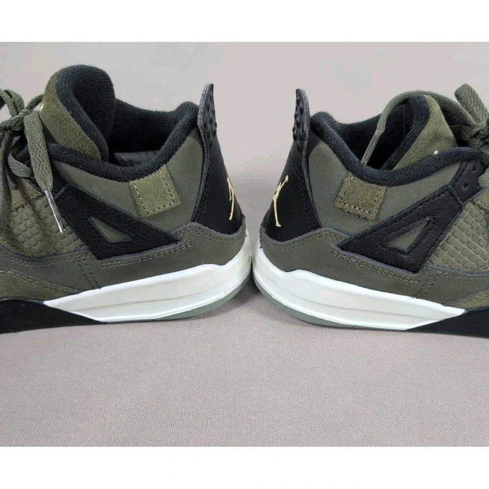 Jordan 4 Retro SE Craft Medium Olive Little Kids Size 2Y Shoes w/ Box FB9929